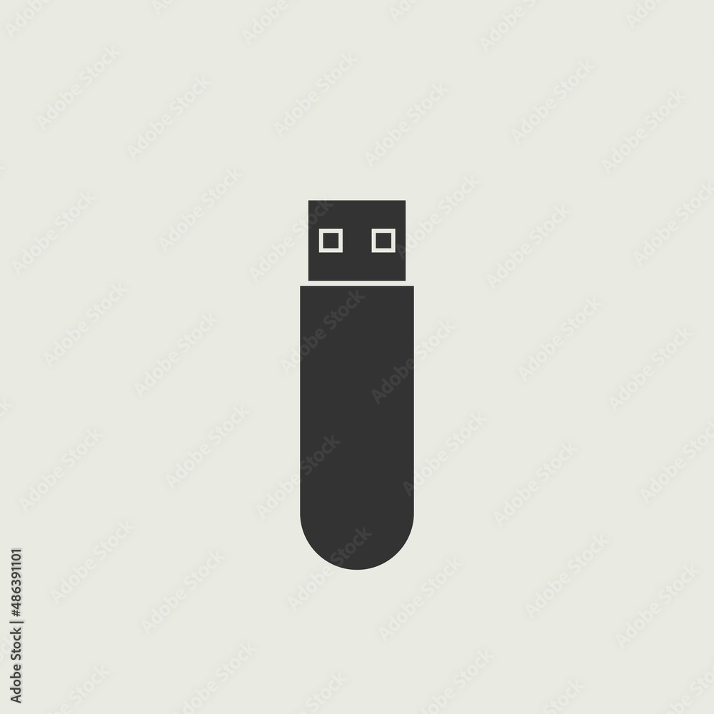 Memory stick vector icon illustration sign Memory stick vector icon illustration sign