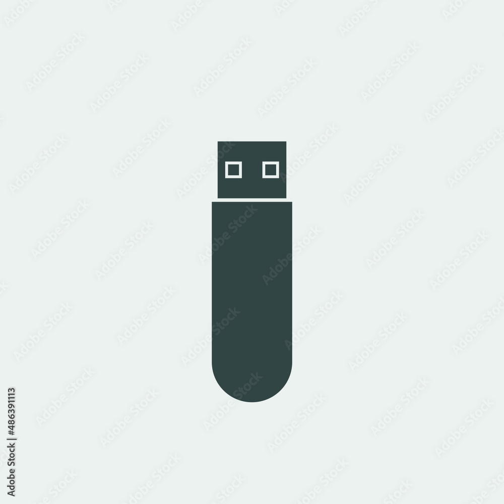 Memory stick vector icon illustration sign Memory stick vector icon illustration sign