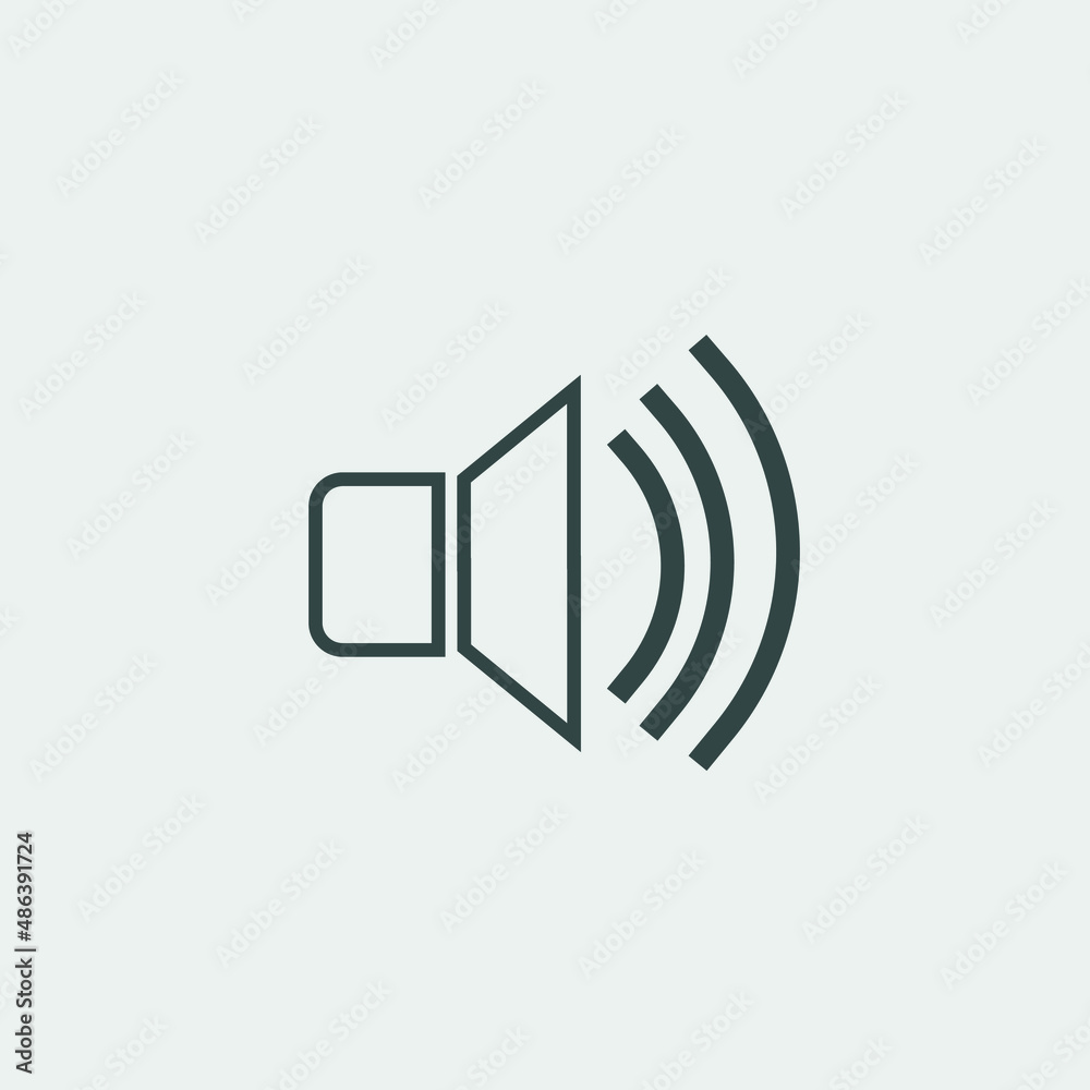 Volume vector icon illustration sign