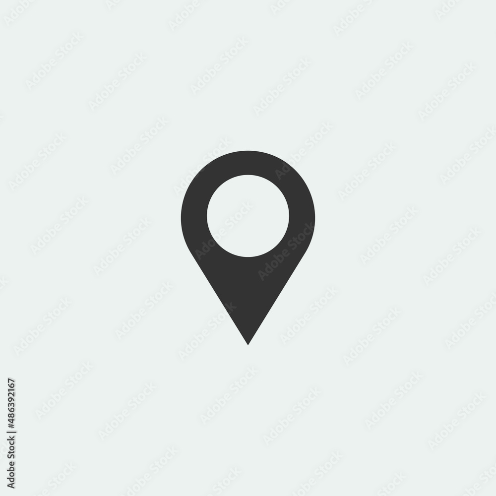 Location point vector icon illustration sign Location point vector icon illustration sign