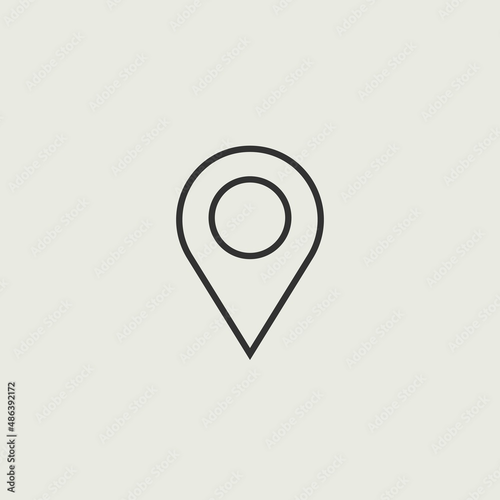 Location point vector icon illustration sign Location point vector icon illustration sign