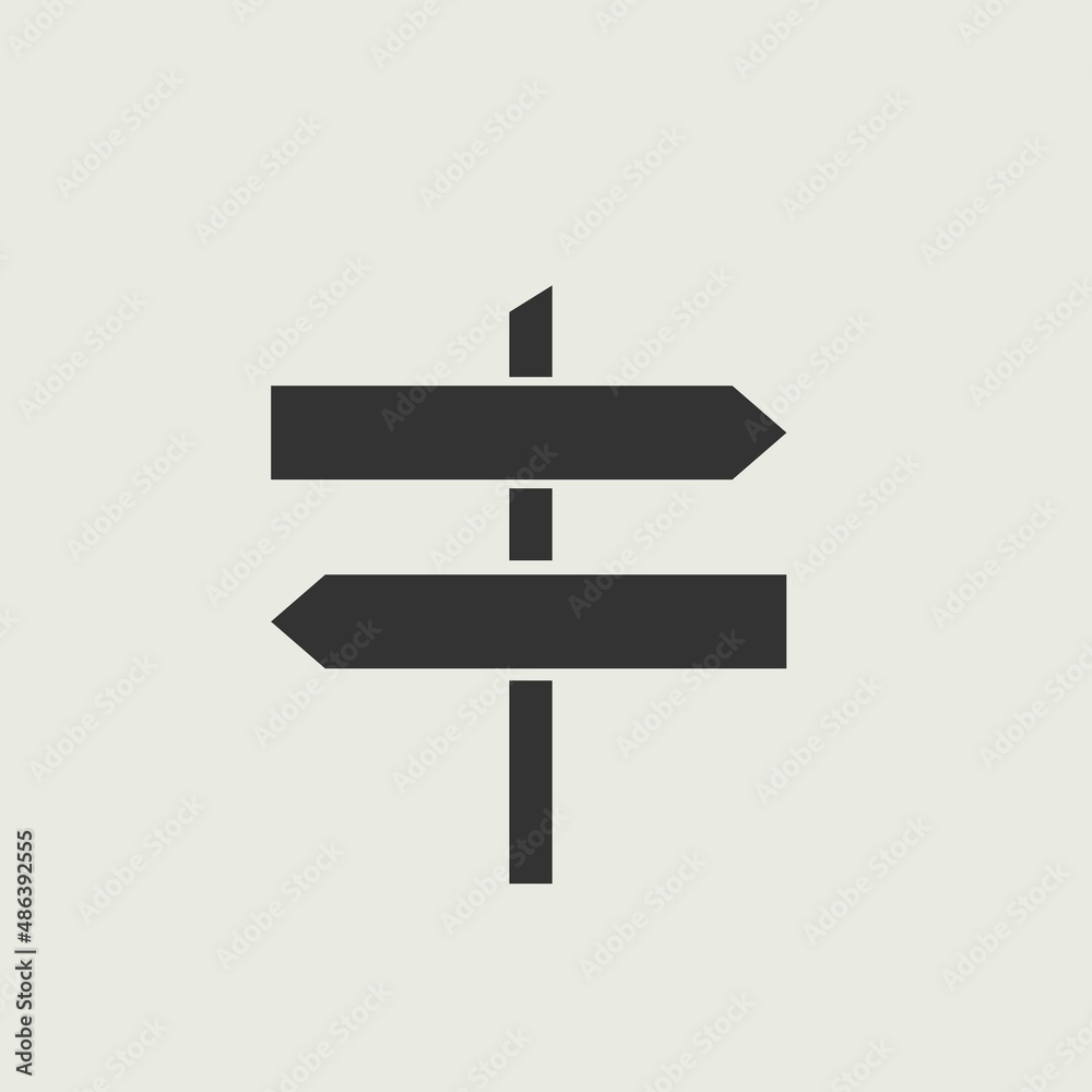 Sign post vector icon illustration sign Sign post vector icon illustration sign