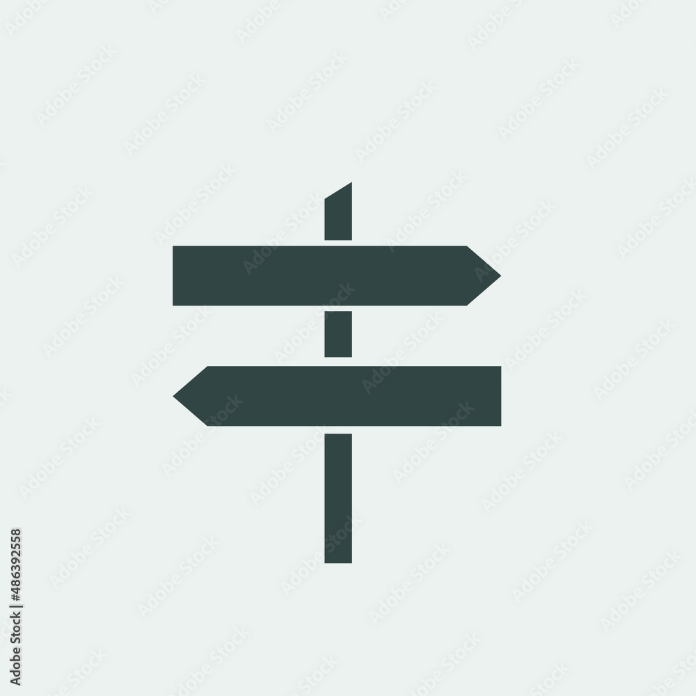 Sign post vector icon illustration sign Sign post vector icon illustration sign