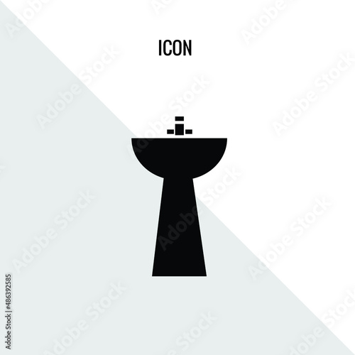 Sink vector icon illustration sign