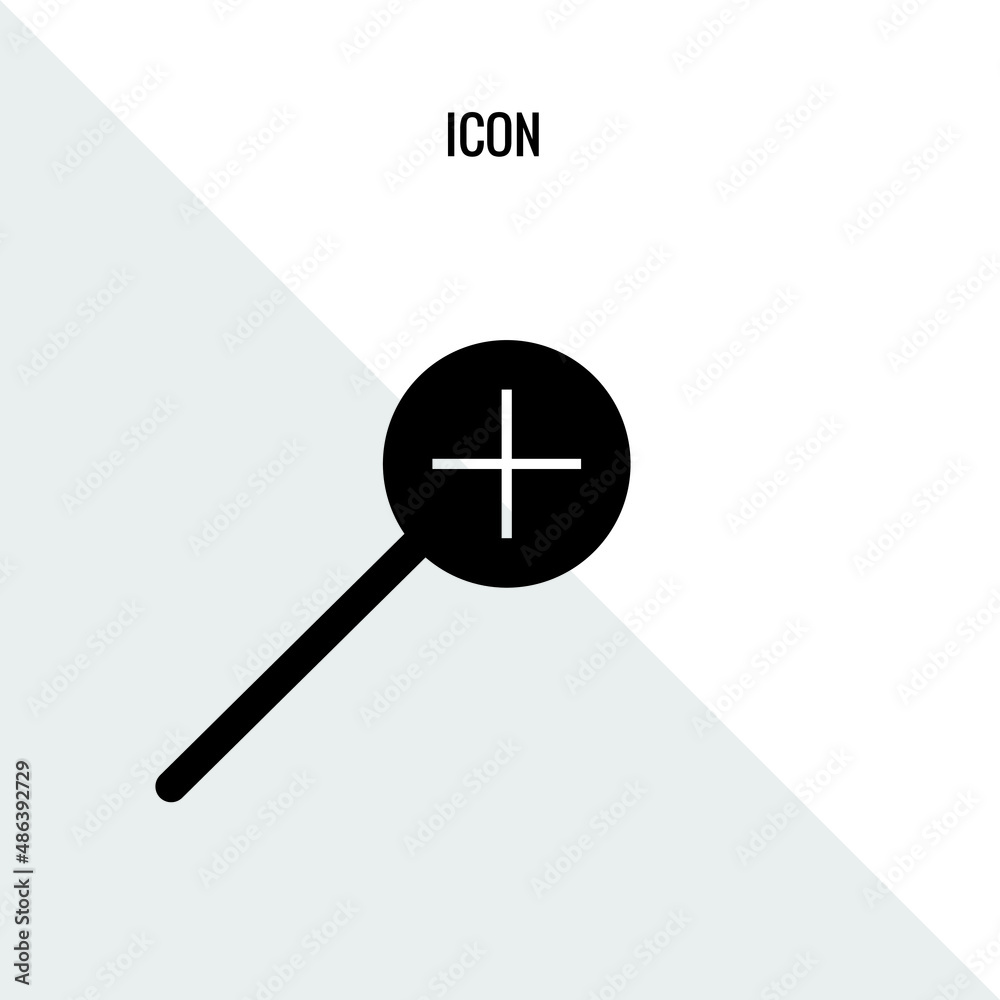 Magnifier vector icon illustration sign Magnifier vector icon illustration sign