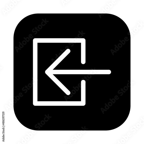 login icon - solid style