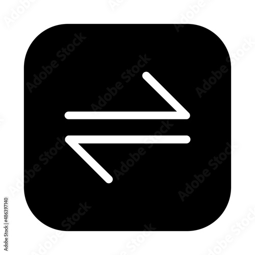 diaogonal icon - solid style