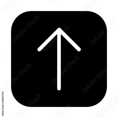 up icon - solid style