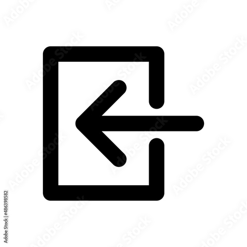 login icon - outline style