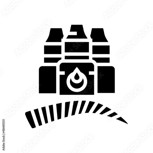 organic eyebrow pigments glyph icon vector. organic eyebrow pigments sign. isolated contour symbol black illustration