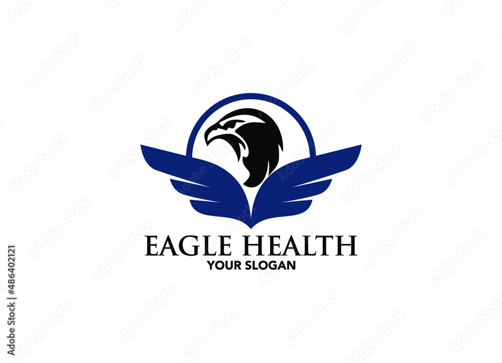 Obraz premium eagle health modern logo design Vector