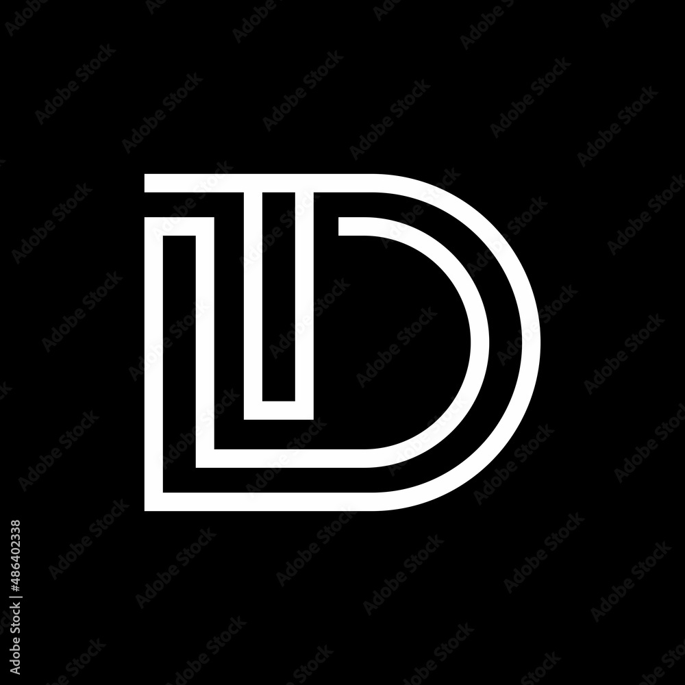 Vector Graphic of a TD Initial Letter Perfect for a Company Logo Vector Graphic of a TD Initial Letter Perfect for a Company Logo