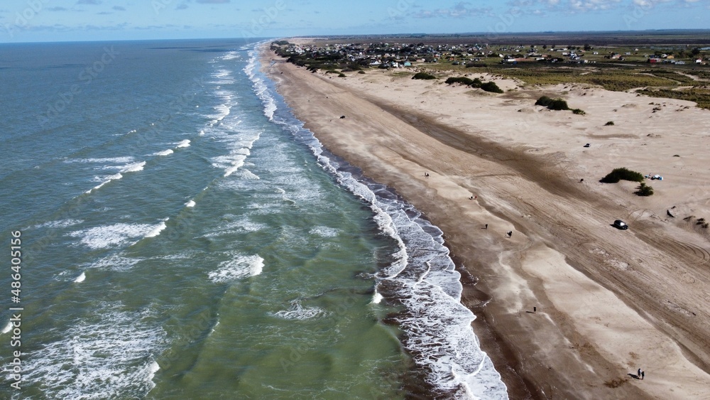 waves on the beach