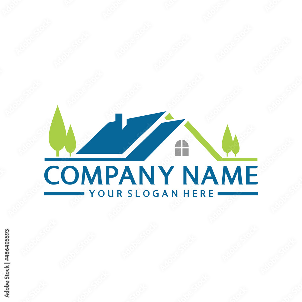 Fototapeta premium real estate logo template