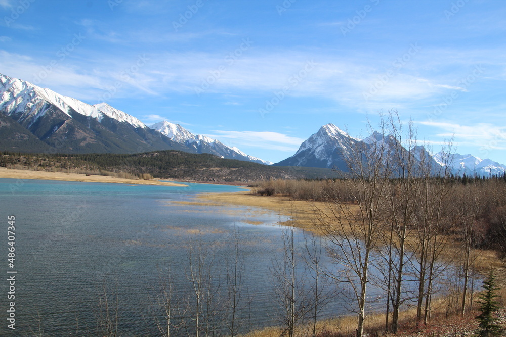 lake reflection, Nordegg, Alberta lake reflection, Nordegg, Alberta