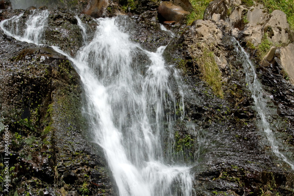 Taxopamba Waterfall outside of Otavalo, Ecuador