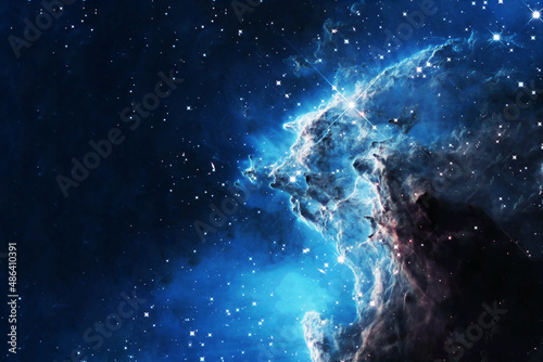Fototapeta Naklejka Na Ścianę i Meble -  Beautiful colored space with stars. Elements of this image were furnished by NASA