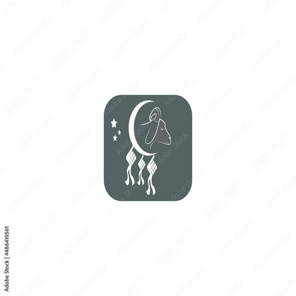 goat icon design illustration vector goat icon design illustration vector
