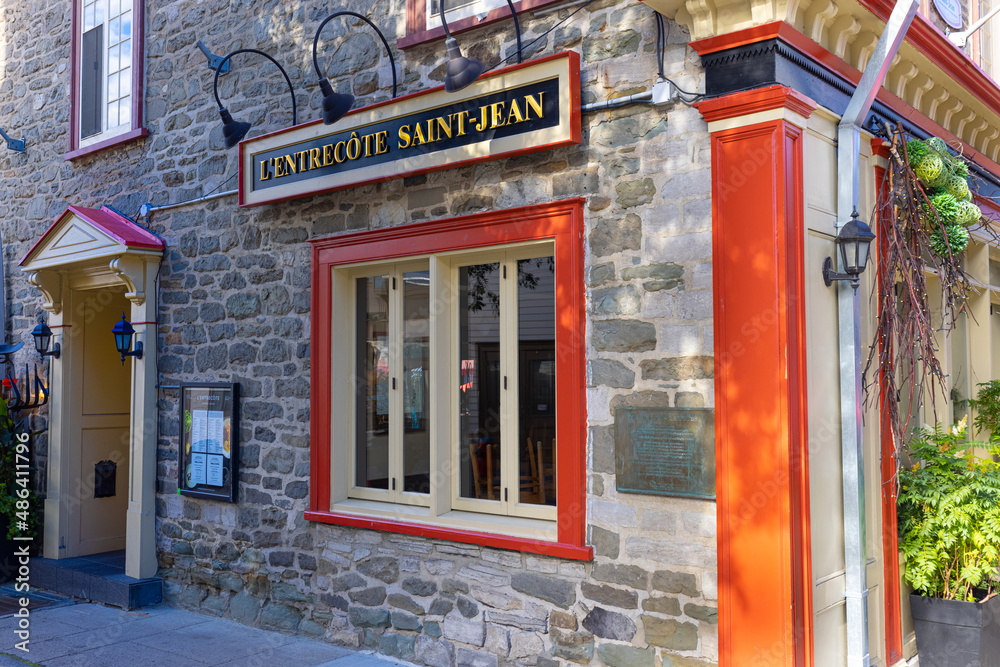 Quebec City, Quebec, Canada, 20 September, 2021 Quebec city downtown