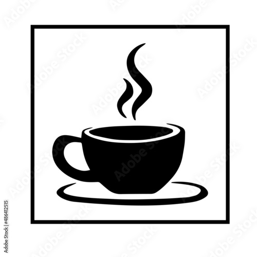 silhouette coffee house logo signs cake restaurant illustration design
