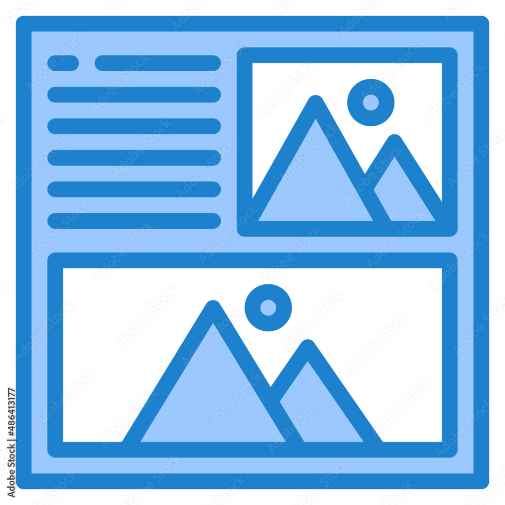 image blue style icon