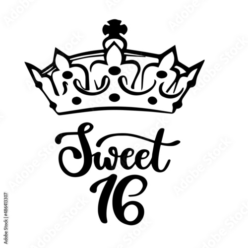 sweet 16 birthday inspirational quotes, motivational positive quotes, silhouette arts lettering design