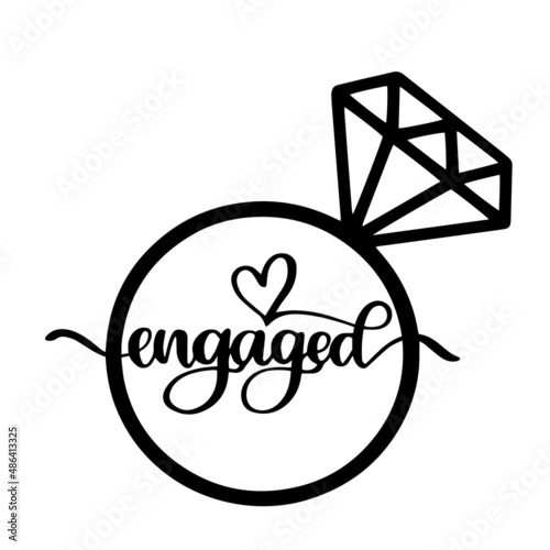 wedding engaged inspirational quotes, motivational positive quotes, silhouette arts lettering design