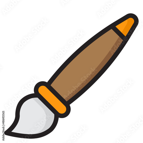 paintbrush color line style icon
