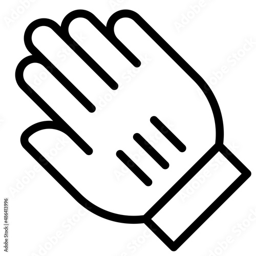 hand outline style icon