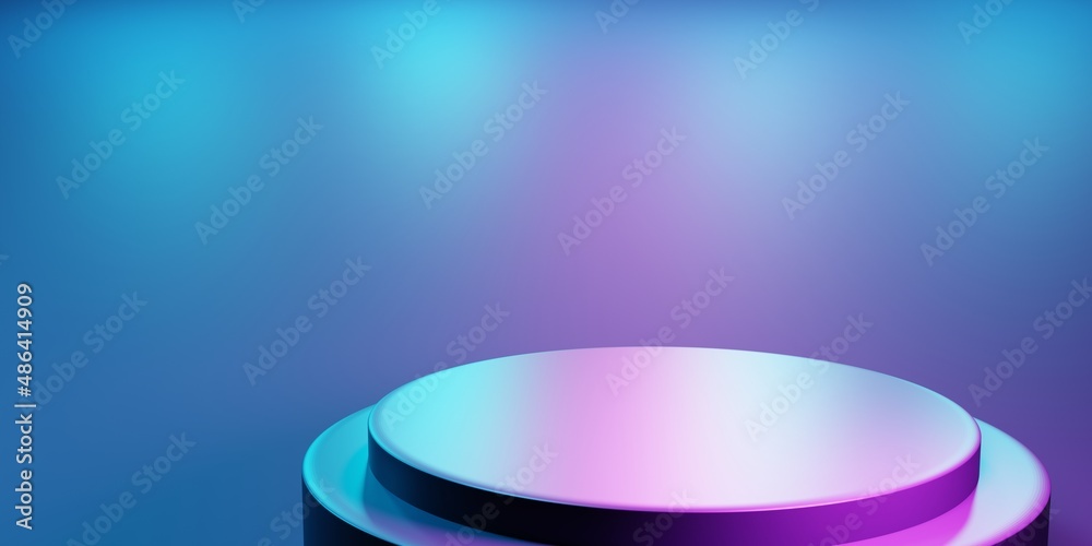 3d rendering of purple and blue abstract geometric background. Scene for advertising, technology, showcase, banner, cosmetic, fashion, business, metaverse. Sci-Fi Illustration. Product display 3d rendering of purple and blue abstract geometric background. Scene for advertising, technology, showcase, banner, cosmetic, fashion, business, metaverse. Sci-Fi Illustration. Product display