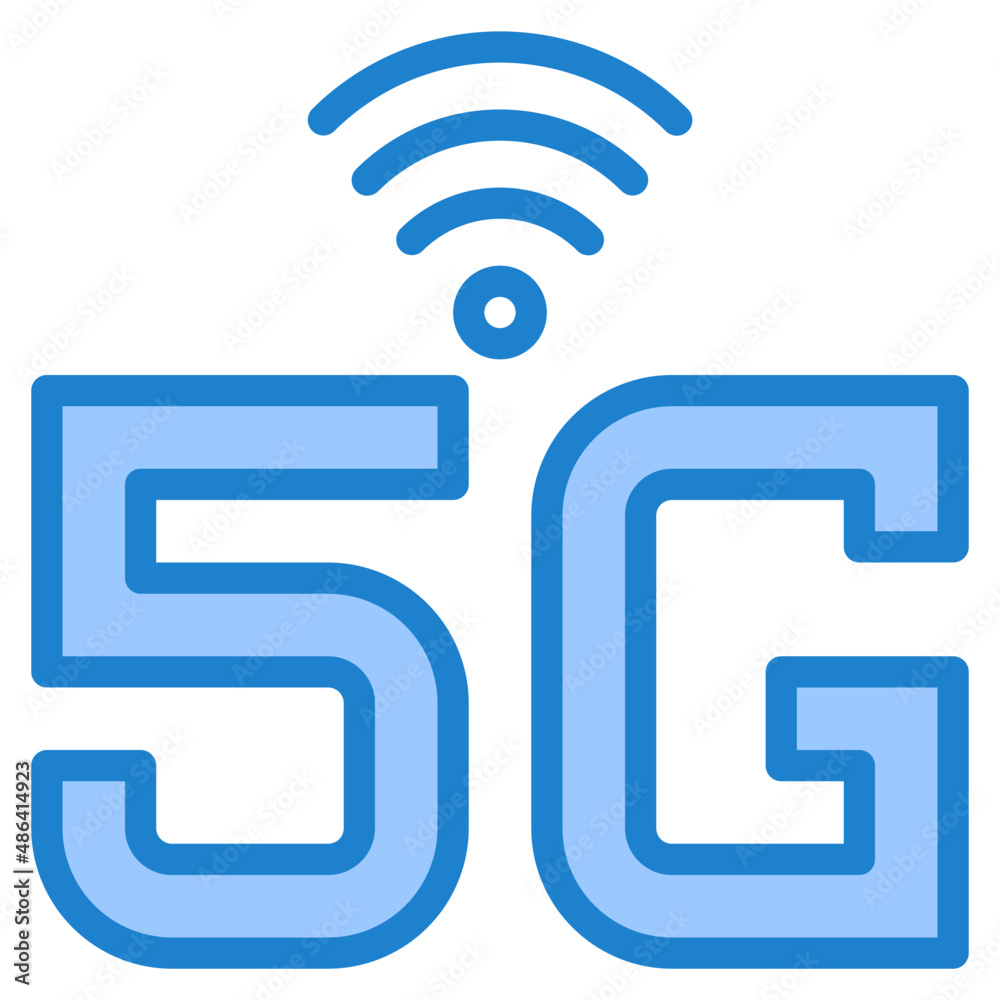 5g blue style icon 5g blue style icon