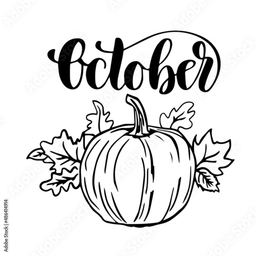 october pumpkin inspirational quotes  motivational positive quotes  silhouette arts lettering design