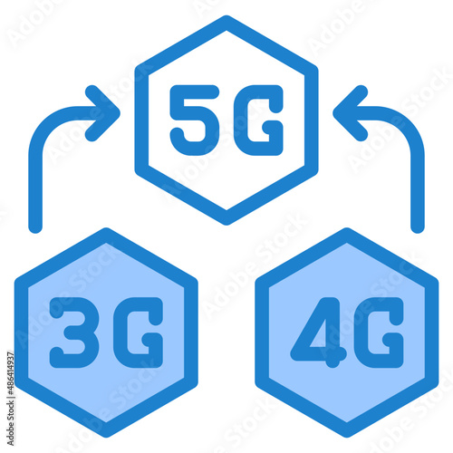 5g blue style icon