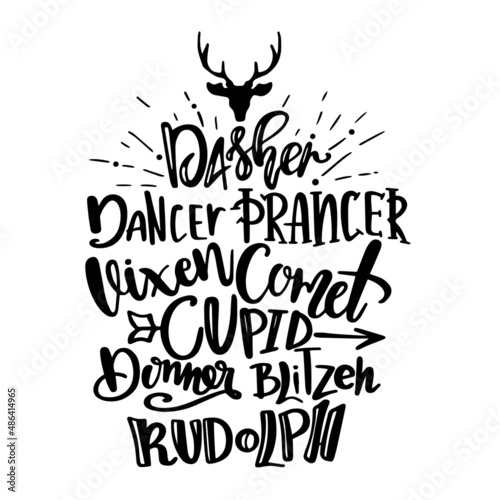 dasher dancer cupid inspirational quotes, motivational positive quotes, silhouette arts lettering design