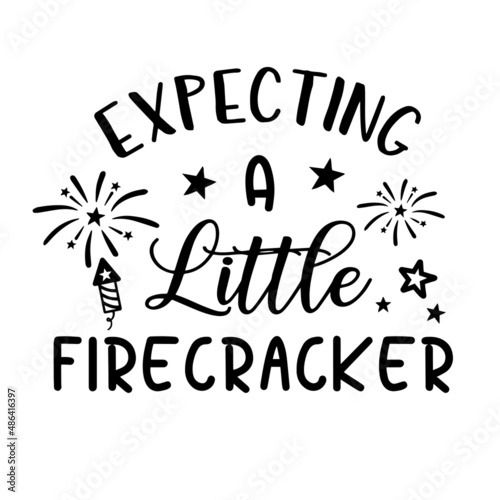 expecting a little firecracker inspirational quotes, motivational positive quotes, silhouette arts lettering design