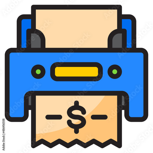 printer color line style icon