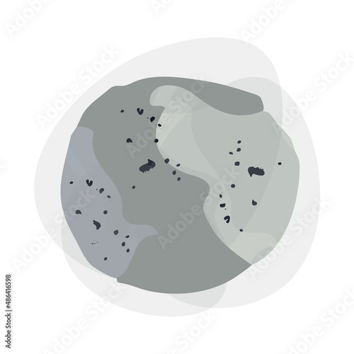 Damp mold. A fungus stain, a dirty. Fungus in a humid environment on the surface. Reproduction of bacteria, mold blot icon. Mildew on the wet wall or indoors, health hazard. Vector illustration.