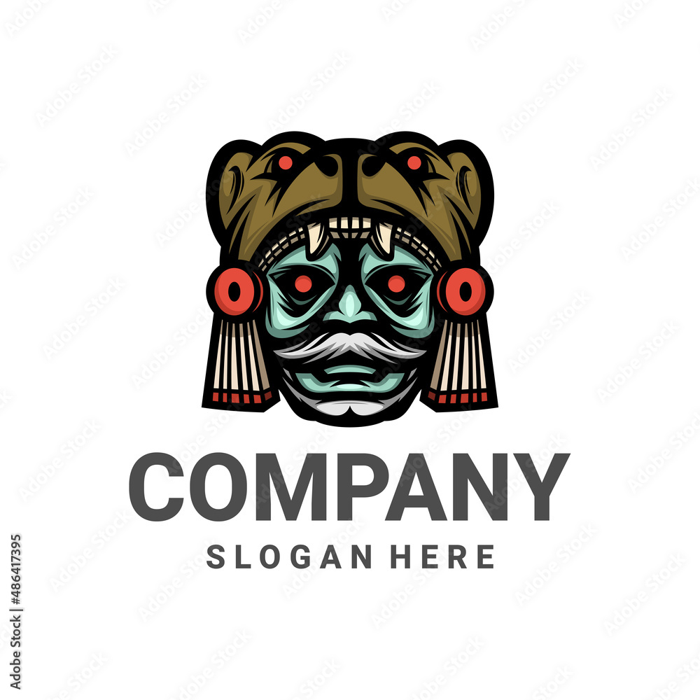 Illustration vector graphic of Head Indian, good for logo design