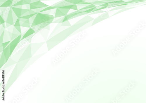 抽象的な幾何学模様の新緑イメージ背景素材