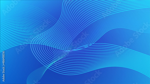 Abstract blue wave background with modern blue abstract background with flowing lines. abstract blue background.
