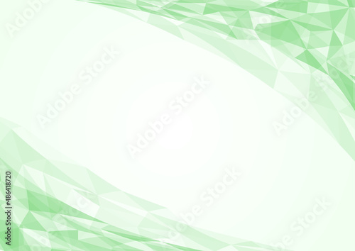 抽象的な幾何学模様の新緑イメージ背景素材