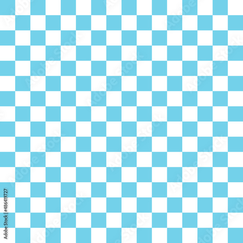 Chess blue white seamless background. Vector texture