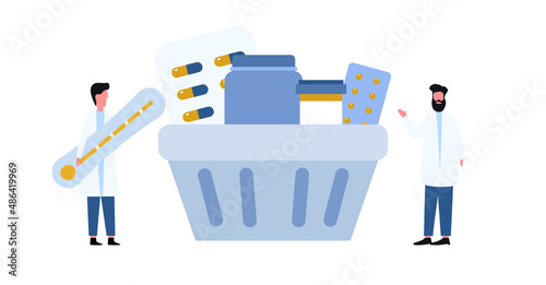 the doctor writes prescription Doctor Pharmacist