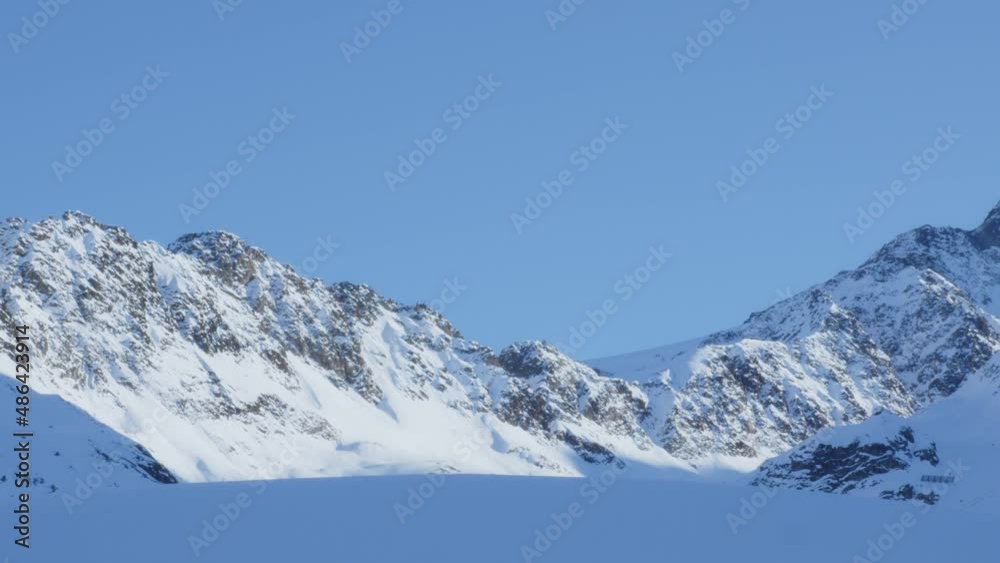 Rocky ridges and snowy peaks, high up in the mountains of Tyrol - panorama view Rocky ridges and snowy peaks, high up in the mountains of Tyrol - panorama view