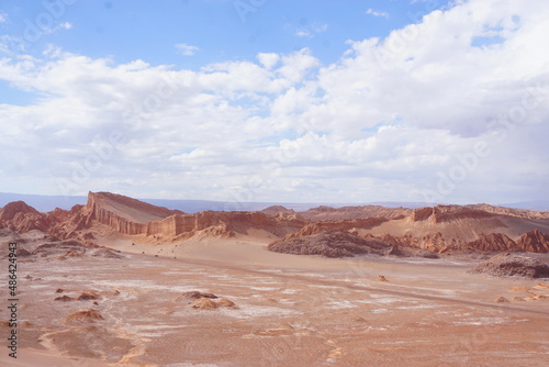 チリにあるアタカマ砂漠の月の谷