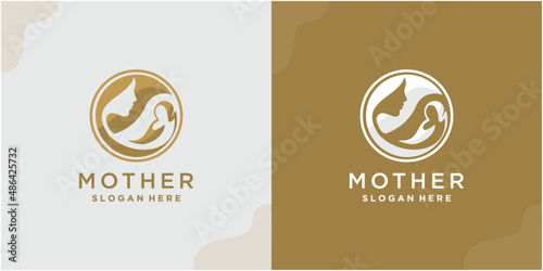 Mothers day with pregnant character