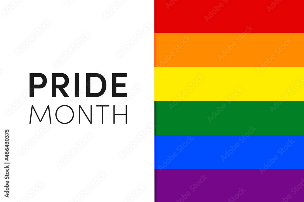 Gay Pride Month in June. LGBTQ multicolored rainbow flag. Original color symbol of gay pride concept background, high resolution poster Gay Pride Month in June. LGBTQ multicolored rainbow flag. Original color symbol of gay pride concept background, high resolution poster