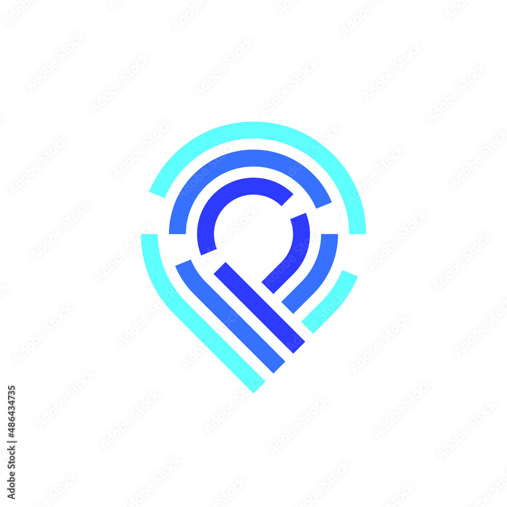P Letter as Map Pin and Fingerprint Identity Internet Security Logo Design Vector
P Letter as Map Pin and Fingerprint Identity Internet Security Logo Design Vector