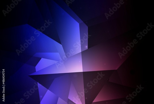 Dark Pink, Blue vector Beautiful colored illustration with blurred circles in nature style.