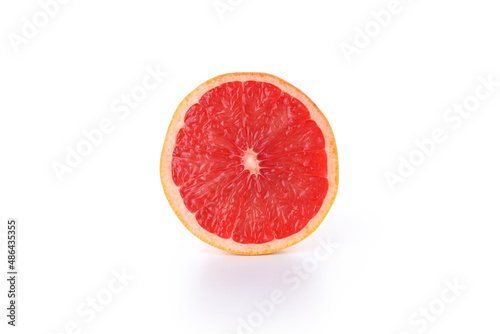 Half of grapefruit isolated on white background